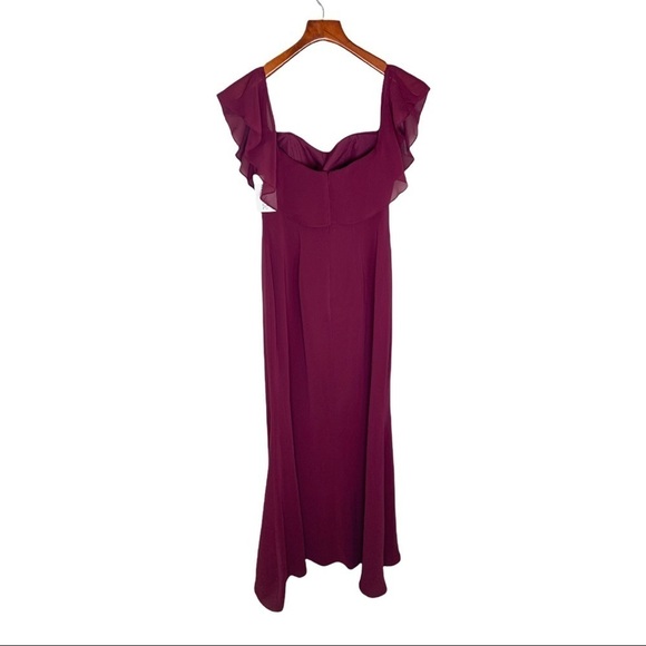 NWT Brideside bridesmaid Lucy dress in Berry 6XL - Picture 4 of 8